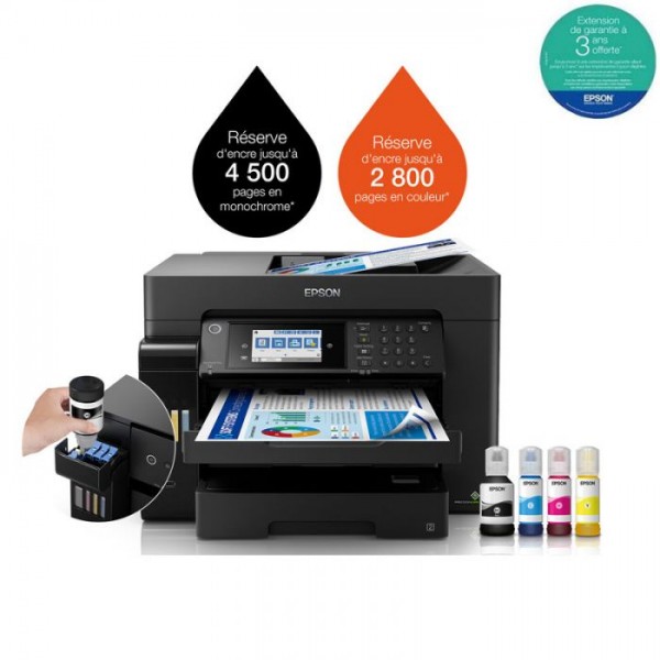 Imprimante EPSON ECOTANK L15160 à Réservoir Intégré A3+ WIFI