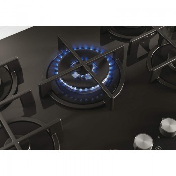 PLAQUE DE CUISSON CANDY CVG74WPB / 5 FEUX / 75CM / NOIR