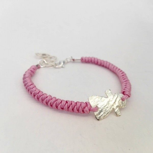 Bracelet avec fetiche en argent