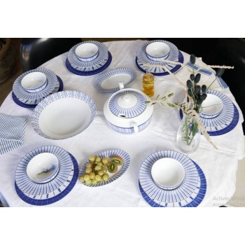 SET DE TABLE 29 PCS -BLEU