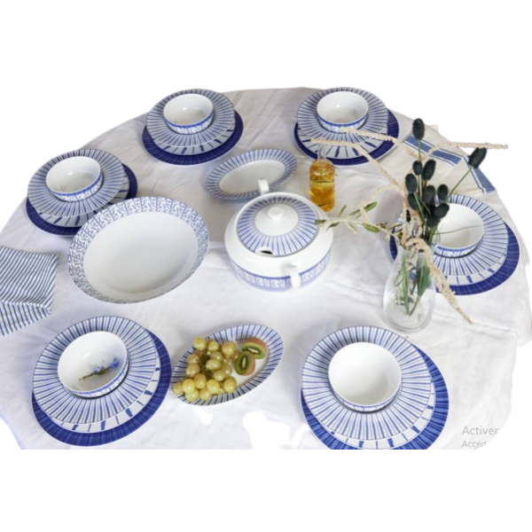 SET DE TABLE 29 PCS -BLEU