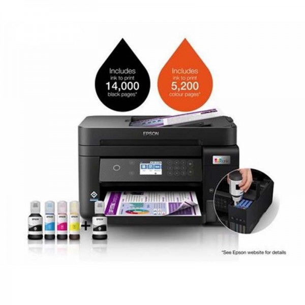 IMPRIMANTE EPSON ECOTANK L6270 JET D’ENCRE MULTIFONCTION 3-EN-1 COULEUR A4 WI-FI (C11CJ61404)