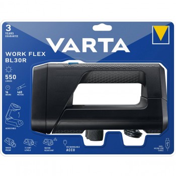 Varta LED Lampe torche sans fil Work Flex BL30R mit Akku 600 lm