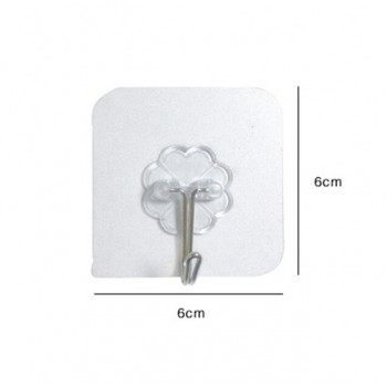 Crochets adhésifs en acrylique puissants Lot de 50 crochets pour accrocher au mur ou au plafond