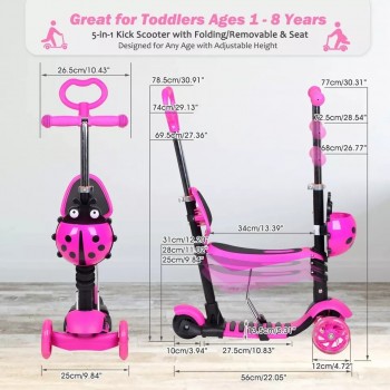 Scooter Trottinette à 3 Roues pour Enfant - 3 Ans et Plus - avec Roues à lumières LED