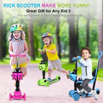 Scooter Trottinette à 3 Roues pour Enfant - 3 Ans et Plus - avec Roues à lumières LED