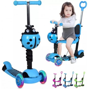 Scooter Trottinette à 3 Roues pour Enfant - 3 Ans et Plus - avec Roues à lumières LED
