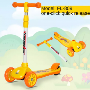 Scooter-Kick à émission lumineuse pliable pour enfants de 3-6 ans, Bike-slide pour enfants 3 roues