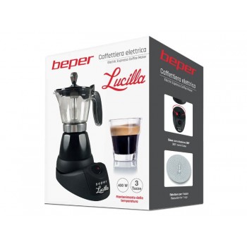 CAFETIÈRE ELECTRIQUE BEPER 400W NOIR