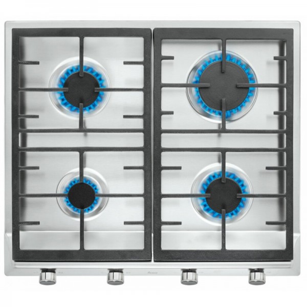PLAQUE DE CUISSON ENCASTRABLE À GAZ TEKA EX 60.1 4G  4 FEUX  60 CM INOX