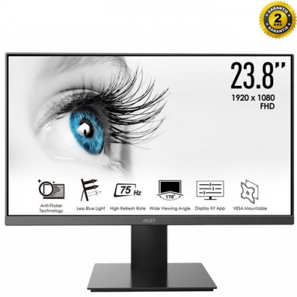 ECRAN MSI PRO MP241X 23.8'' FULL HD 75 HZ