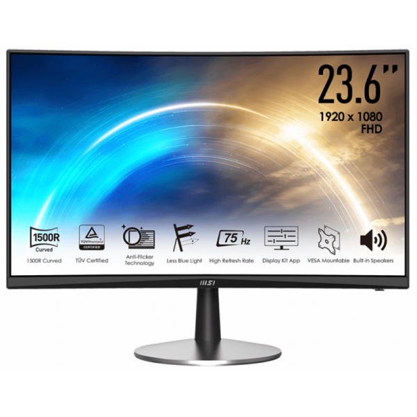 ECRAN MSI PRO 23.8" IPS FULL HD MP242C INCURVÉE / 75 HZ