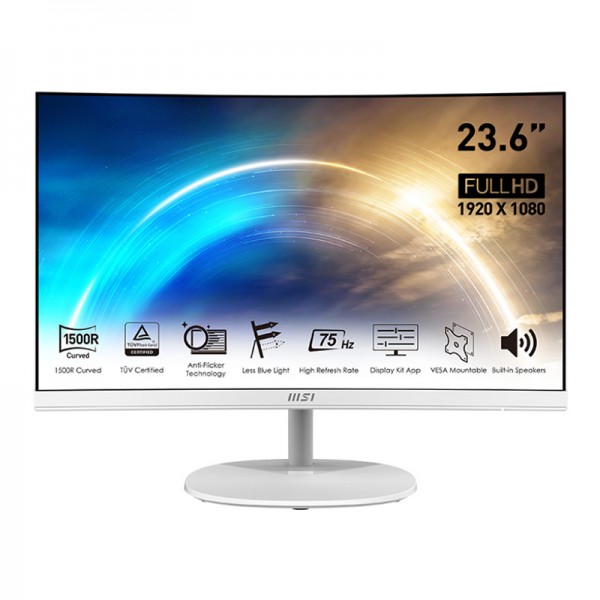 ECRAN GAMING MSI PRO MP241CAW 24'' WQHD 75 HZ BLANC