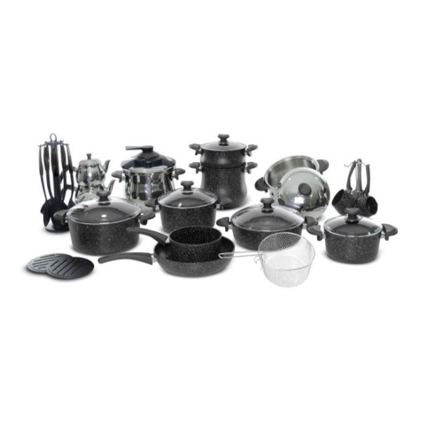 Batterie OMS 38 Pièces Granite - Noir