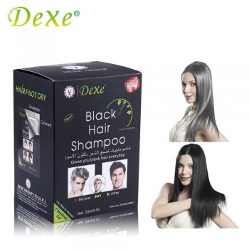 Lot de 10 shampoings colorants- Unisexes pour cheveux noirs- En 5 minutes