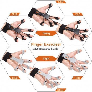 Musculation Doigts, Civière de Doigt, En Silicone Finger Stretcher, Renforcement Une Rééducation