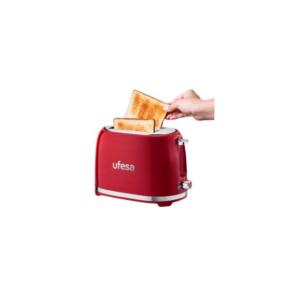 GRILLE PAIN UFESA CLASSIC PIN UP RED 850W