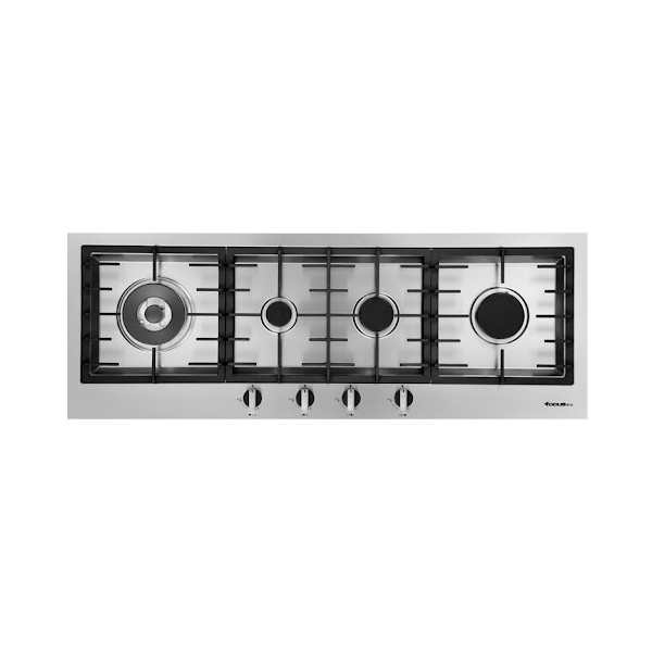 Plaque de Cuisson FOCUS FILO 124 110 Cm 4 Feux Inox