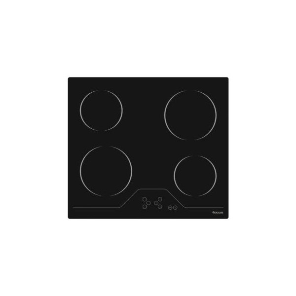 Plaque de Cuisson FOCUS Vitro Céramique 4 Feux électriques 60 cm  F.816X- Noir