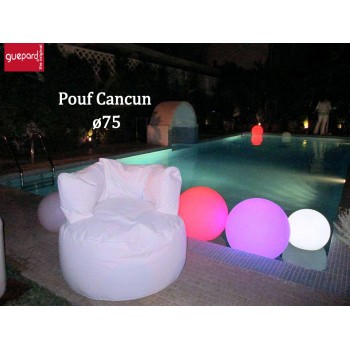Pouf Cancun 75 cm - Blanc