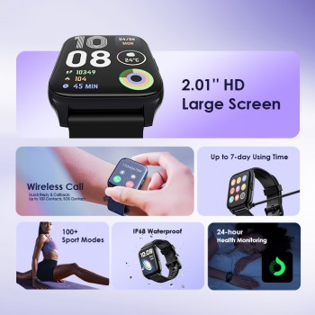 Montre intelligente Oraimo Watch 4 Plus 2.01″ HD IP68 OSW-801