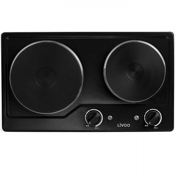 PLAQUE ÉLECTRIQUE ENCASTRABLE LIVOO DOC168N 2500W - NOIR