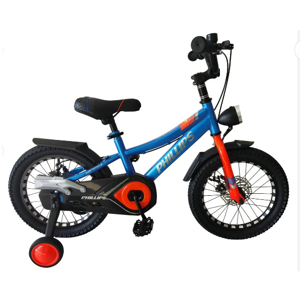 BICYCLETTE ENFANT JAD76-3 20'' AVEC DEUX ROUES STABILISATRICE  BLEU