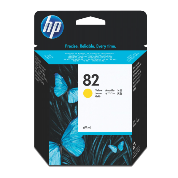 Cartouche Jet D’encre HP 82 YELLOW Original C4913A