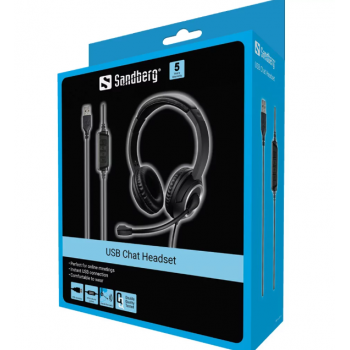 Casque Filaire SANDBERG 126-16 avec Micro - Noir