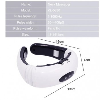 Masseur électrique de cou SALORIE EMS Pulse Back 6 modes Contrôle de puissance