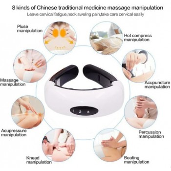 Masseur électrique de cou SALORIE EMS Pulse Back 6 modes Contrôle de puissance
