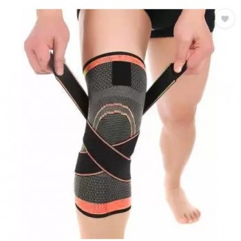 Genouillère de sport anti-douleur Neenca - Genouillère de protection pour genou (noir, orange)