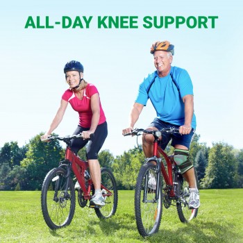 Genouillère de sport anti-douleur Neenca - Genouillère de protection pour genou (noir, vert)