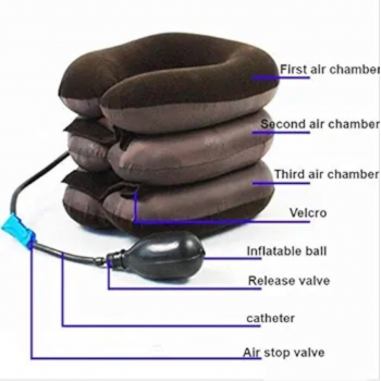 Coussin Cervical Gonflable à 3 Niveaux