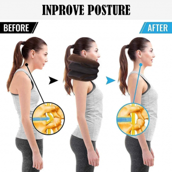 Coussin Cervical Gonflable à 3 Niveaux