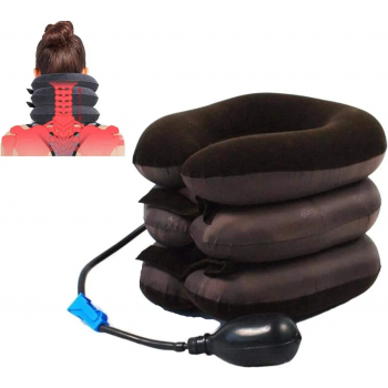 Coussin Cervical Gonflable à 3 Niveaux