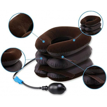 Coussin Cervical Gonflable à 3 Niveaux