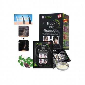 Lot de 10 shampoings colorants- Unisexes pour cheveux noirs- En 5 minutes