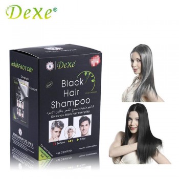 Lot de 3 shampoings colorants- Unisexes pour cheveux noirs- En 5 minutes