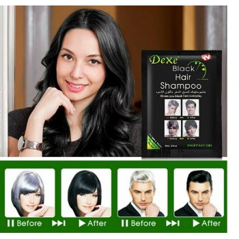 Lot de 3 shampoings colorants- Unisexes pour cheveux noirs- En 5 minutes
