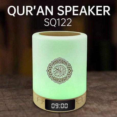 Haut-parleur Bluetooth sans fil portable SQ-122, Islam musulman, lampe tactile, régule 3 lecteur Coran, haut-parleur