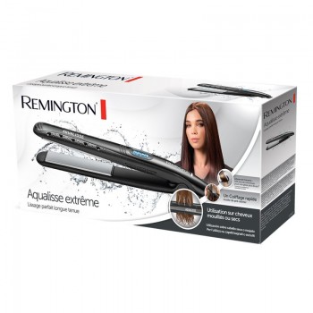 Lisseur Cheveux Remington Aqualisse Extrême Noir S7307