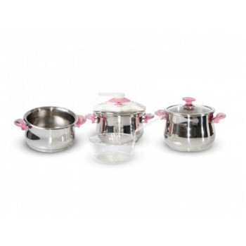 Pack Cocotte 7pcs My DIAMOND inox 18/10