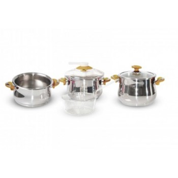 Pack Cocotte 7pcs My DIAMOND inox 18/10
