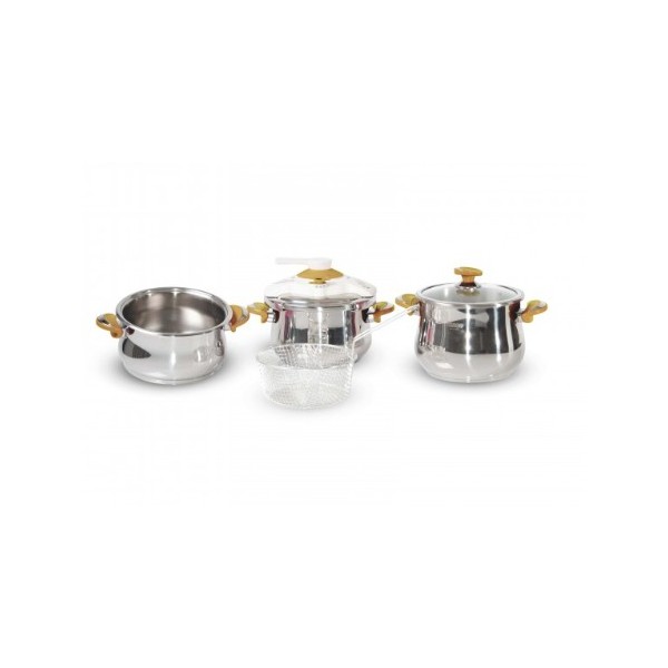 Pack Cocotte 7pcs My DIAMOND inox 18/10