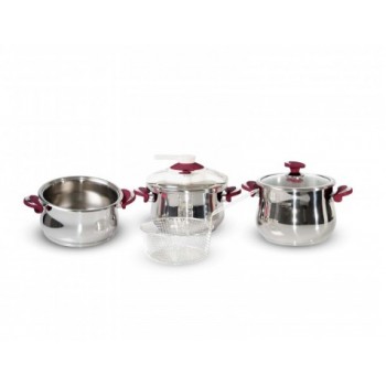 Pack Cocotte 7pcs My DIAMOND inox 18/10