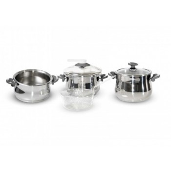 Pack Cocotte 7pcs My DIAMOND inox 18/10