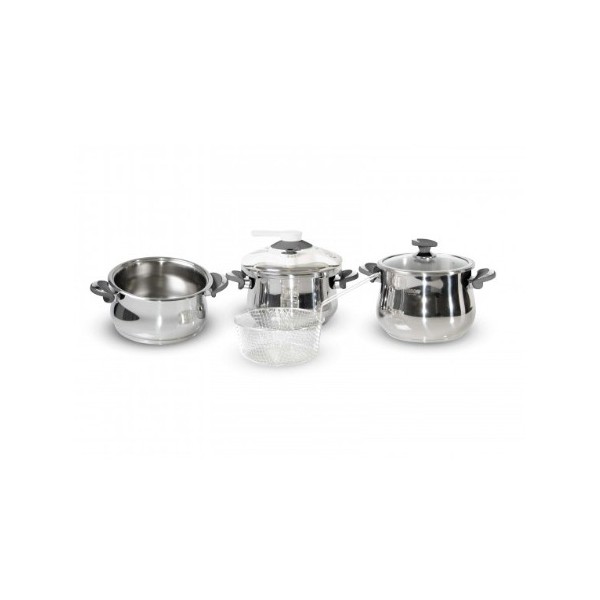 Pack Cocotte 7pcs My DIAMOND inox 18/10