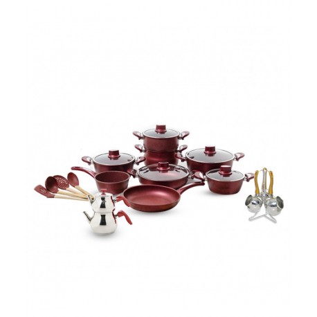 Batterie De Cuisine Almaz Granite 26 Pièces