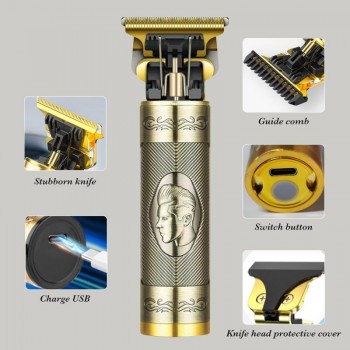 Tondeuse & Rasoir PRO 3 en 1 en métal DRAGON - Barbe, Cheveux et Oreilles - Rechargeable & Portable